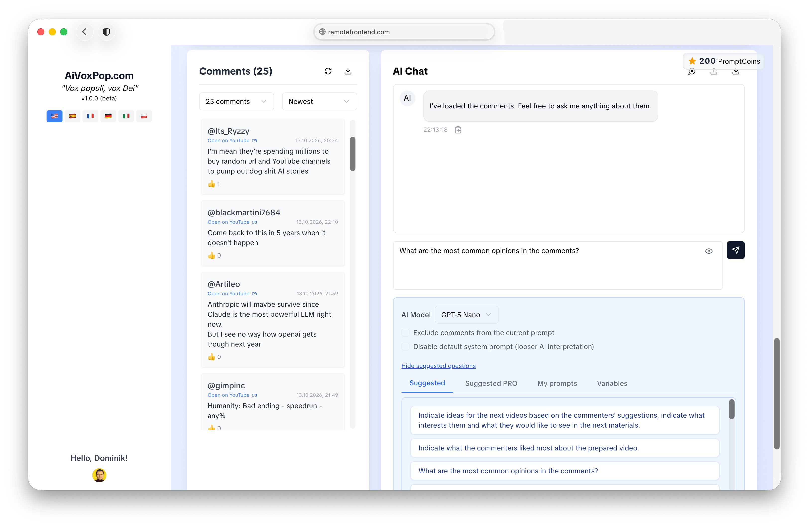 aivoxpop.com — AI Audience Insights — site screenshot